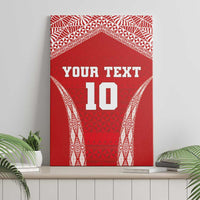 Custom Tonga Pacific Rugby 2024 Canvas Wall Art Ngatu Tribal Pattern LT03 - Polynesian Pride