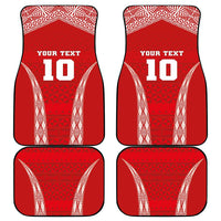 Custom Tonga Pacific Rugby 2024 Car Mats Ngatu Tribal Pattern LT03 - Polynesian Pride