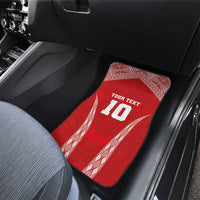Custom Tonga Pacific Rugby 2024 Car Mats Ngatu Tribal Pattern LT03 - Polynesian Pride