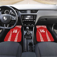 Custom Tonga Pacific Rugby 2024 Car Mats Ngatu Tribal Pattern LT03 Set 2pcs - Front Red - Polynesian Pride