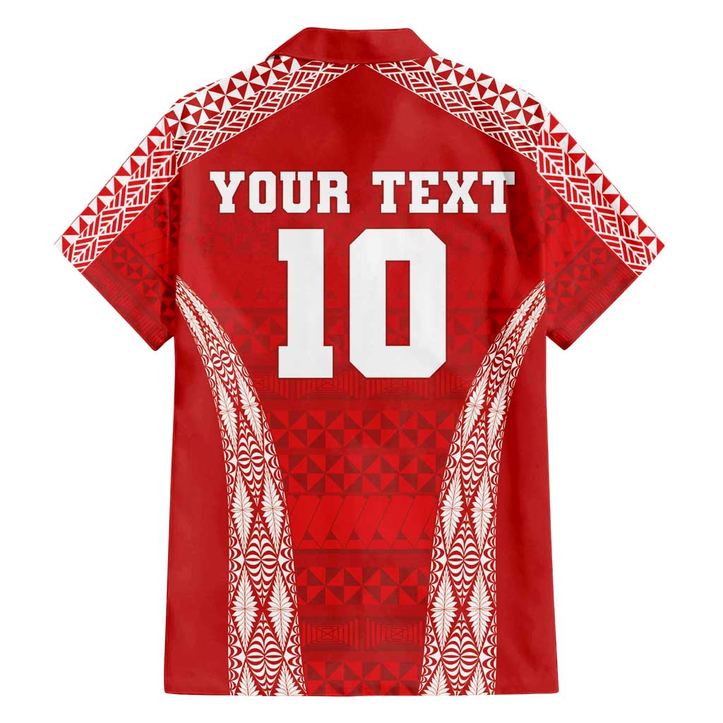 Custom Tonga Pacific Rugby 2024 Family Matching Long Sleeve Bodycon Dress and Hawaiian Shirt Ngatu Tribal Pattern LT03 - Polynesian Pride