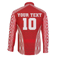 Custom Tonga Pacific Rugby 2024 Family Matching Long Sleeve Bodycon Dress and Hawaiian Shirt Ngatu Tribal Pattern LT03 - Polynesian Pride