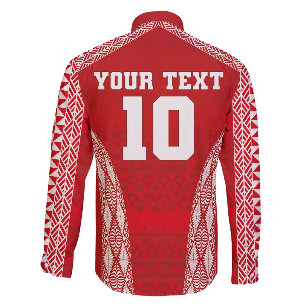 Custom Tonga Pacific Rugby 2024 Family Matching Mermaid Dress and Hawaiian Shirt Ngatu Tribal Pattern