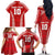 Custom Tonga Pacific Rugby 2024 Family Matching Off The Shoulder Long Sleeve Dress and Hawaiian Shirt Ngatu Tribal Pattern