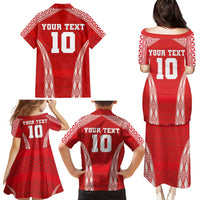 Custom Tonga Pacific Rugby 2024 Family Matching Puletasi and Hawaiian Shirt Ngatu Tribal Pattern LT03 - Polynesian Pride