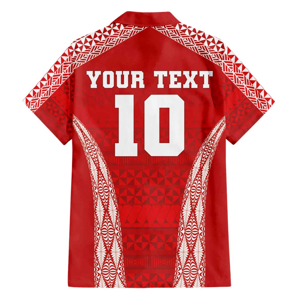 Custom Tonga Pacific Rugby 2024 Hawaiian Shirt Ngatu Tribal Pattern LT03 - Polynesian Pride