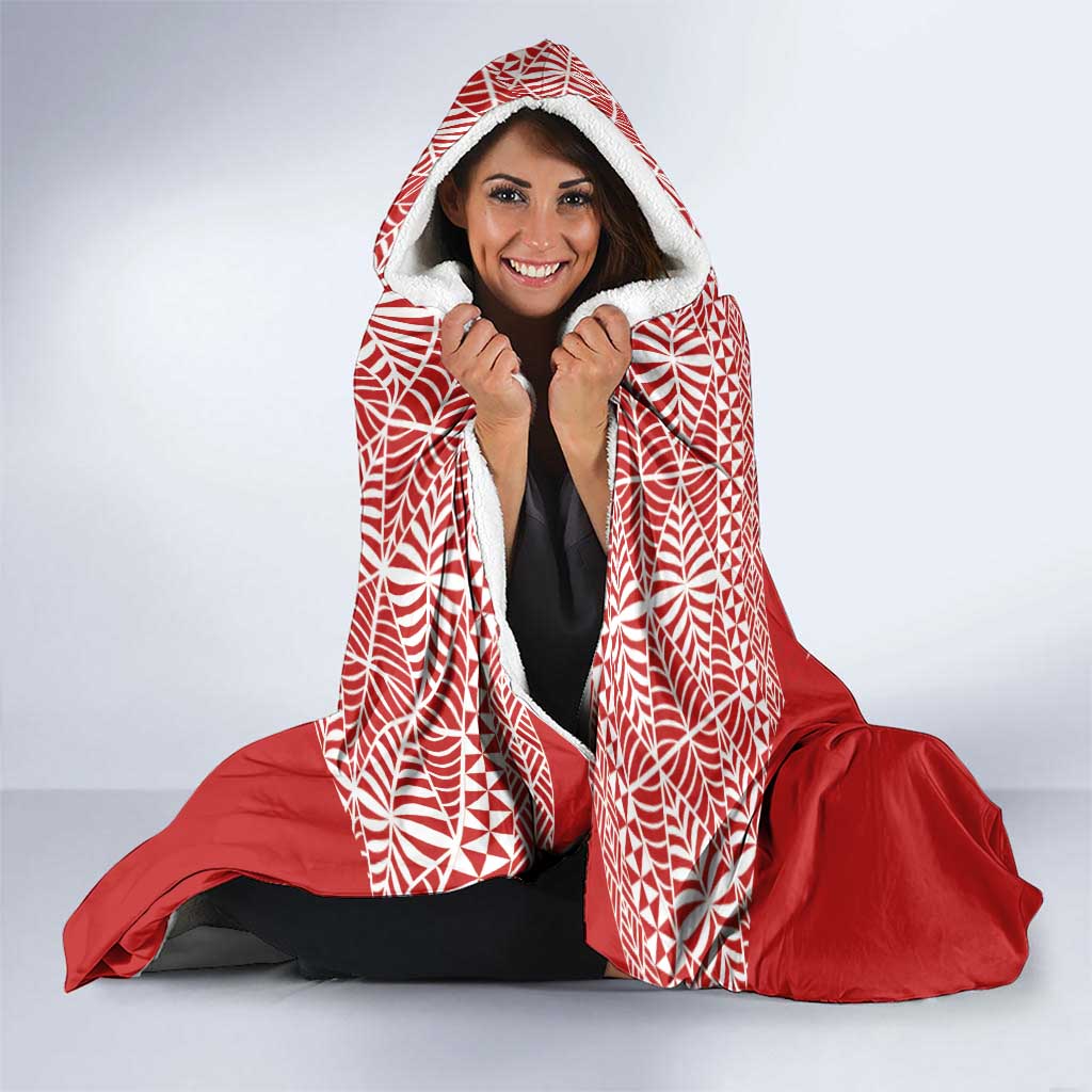 Custom Tonga Pacific Rugby 2024 Hooded Blanket Ngatu Tribal Pattern LT03 - Polynesian Pride