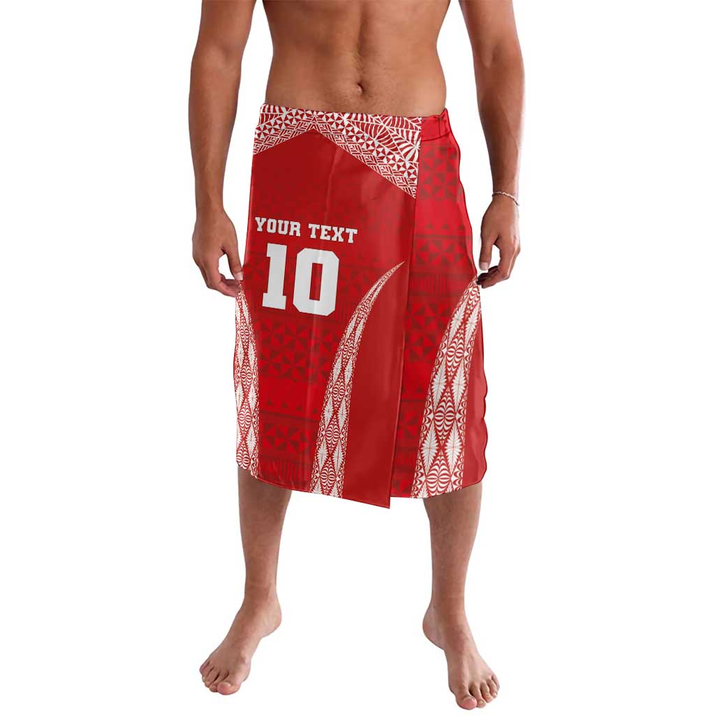 Custom Tonga Pacific Rugby 2024 Lavalava Ngatu Tribal Pattern LT03 Red - Polynesian Pride