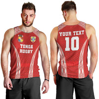 Custom Tonga Pacific Rugby 2024 Men Tank Top Ngatu Tribal Pattern LT03 - Polynesian Pride