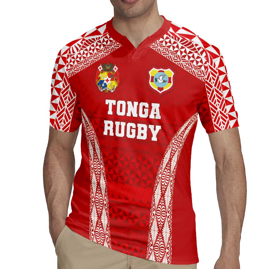 Custom Tonga Pacific Rugby 2024 Rugby Jersey Ngatu Tribal Pattern LT03 - Polynesian Pride