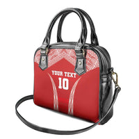 Custom Tonga Pacific Rugby 2024 Shoulder Handbag Ngatu Tribal Pattern