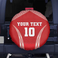 Custom Tonga Pacific Rugby 2024 Spare Tire Cover Ngatu Tribal Pattern LT03 - Polynesian Pride
