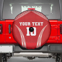 Custom Tonga Pacific Rugby 2024 Spare Tire Cover Ngatu Tribal Pattern LT03 - Polynesian Pride