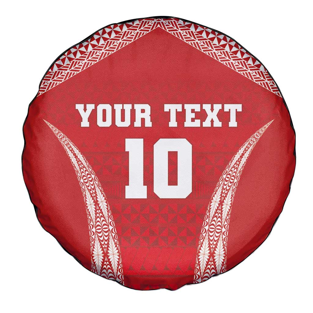 Custom Tonga Pacific Rugby 2024 Spare Tire Cover Ngatu Tribal Pattern LT03 - Polynesian Pride