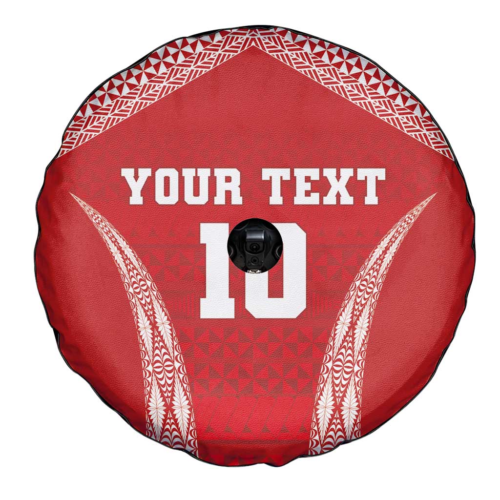 Custom Tonga Pacific Rugby 2024 Spare Tire Cover Ngatu Tribal Pattern LT03 - Polynesian Pride