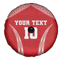 Custom Tonga Pacific Rugby 2024 Spare Tire Cover Ngatu Tribal Pattern LT03 - Polynesian Pride