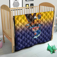 American Samoa Fautasi Quilt Bald Eage and Sailfish with Kakau Motifs - Polynesian Pride