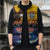 American Samoa Fautasi Sleeveless Puffer Jacket Bald Eage and Sailfish with Kakau Motifs - Polynesian Pride