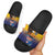 American Samoa Fautasi Slide Sandals Bald Eage and Sailfish with Kakau Motifs - Polynesian Pride