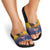 American Samoa Fautasi Slide Sandals Bald Eage and Sailfish with Kakau Motifs - Polynesian Pride