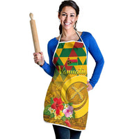 Melanesian Vanuatu Apron With Tapa Tribal Pattern and Triangle Geometric Tricolor LT03 - Polynesian Pride
