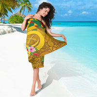 Melanesian Vanuatu Sarong With Tapa Tribal Pattern and Triangle Geometric Tricolor - Polynesian Pride