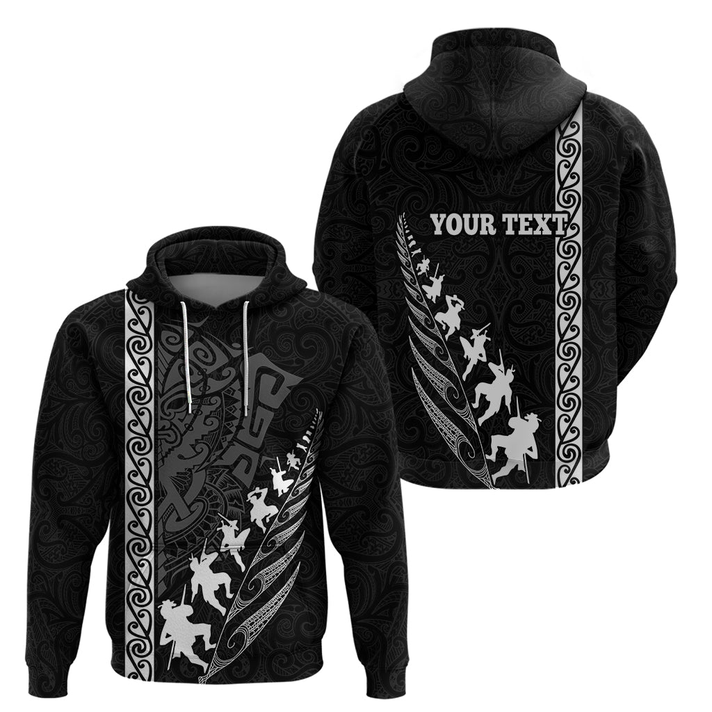 Custom New Zealand Rugby Hoodie Haka Dance Tribal God Mask Maori Pattern LT03 - Polynesian Pride