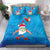 Hawaiian Santa Claus Snorkeling Bedding Set Kakau and Polynesian Pattern