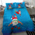 Hawaiian Santa Claus Snorkeling Bedding Set Kakau and Polynesian Pattern