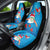 Hawaiian Santa Claus Snorkeling Car Seat Cover Kakau and Polynesian Pattern