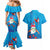 Hawaiian Santa Claus Snorkeling Couples Matching Mermaid Dress and Hawaiian Shirt Kakau and Polynesian Pattern