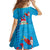 Hawaiian Santa Claus Snorkeling Family Matching Mermaid Dress and Hawaiian Shirt Kakau and Polynesian Pattern