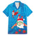 Hawaiian Santa Claus Snorkeling Family Matching Mermaid Dress and Hawaiian Shirt Kakau and Polynesian Pattern