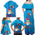 Hawaiian Santa Claus Snorkeling Family Matching Off Shoulder Maxi Dress and Hawaiian Shirt Kakau and Polynesian Pattern