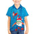 Hawaiian Santa Claus Snorkeling Family Matching Off Shoulder Maxi Dress and Hawaiian Shirt Kakau and Polynesian Pattern