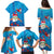 Hawaiian Santa Claus Snorkeling Family Matching Puletasi and Hawaiian Shirt Kakau and Polynesian Pattern