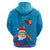 Hawaiian Santa Claus Snorkeling Hoodie Kakau and Polynesian Pattern