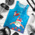 Hawaiian Santa Claus Snorkeling Men Tank Top Kakau and Polynesian Pattern