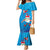 Hawaiian Santa Claus Snorkeling Mermaid Dress Kakau and Polynesian Pattern