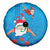 Hawaiian Santa Claus Snorkeling Spare Tire Cover Kakau and Polynesian Pattern