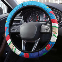 Hawaiian Santa Claus Snorkeling Steering Wheel Cover Kakau and Polynesian Pattern LT03 - Polynesian Pride