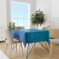 Hawaiian Santa Claus Snorkeling Tablecloth Kakau and Polynesian Pattern LT03 - Polynesian Pride