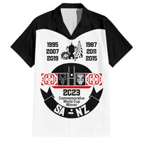 South Africa and New Zealand Family Matching Tank Maxi Dress and Hawaiian Shirt Champion History Go Final 2023 Vintage Style LT03 Dad's Shirt - Short Sleeve White - Polynesian Pride