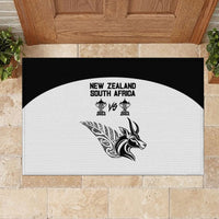 South Africa and New Zealand Rubber Doormat Champion History Go Final 2023 Vintage Style LT03 - Polynesian Pride