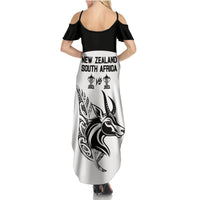 South Africa and New Zealand Summer Maxi Dress Champion History Go Final 2023 Vintage Style LT03 - Polynesian Pride