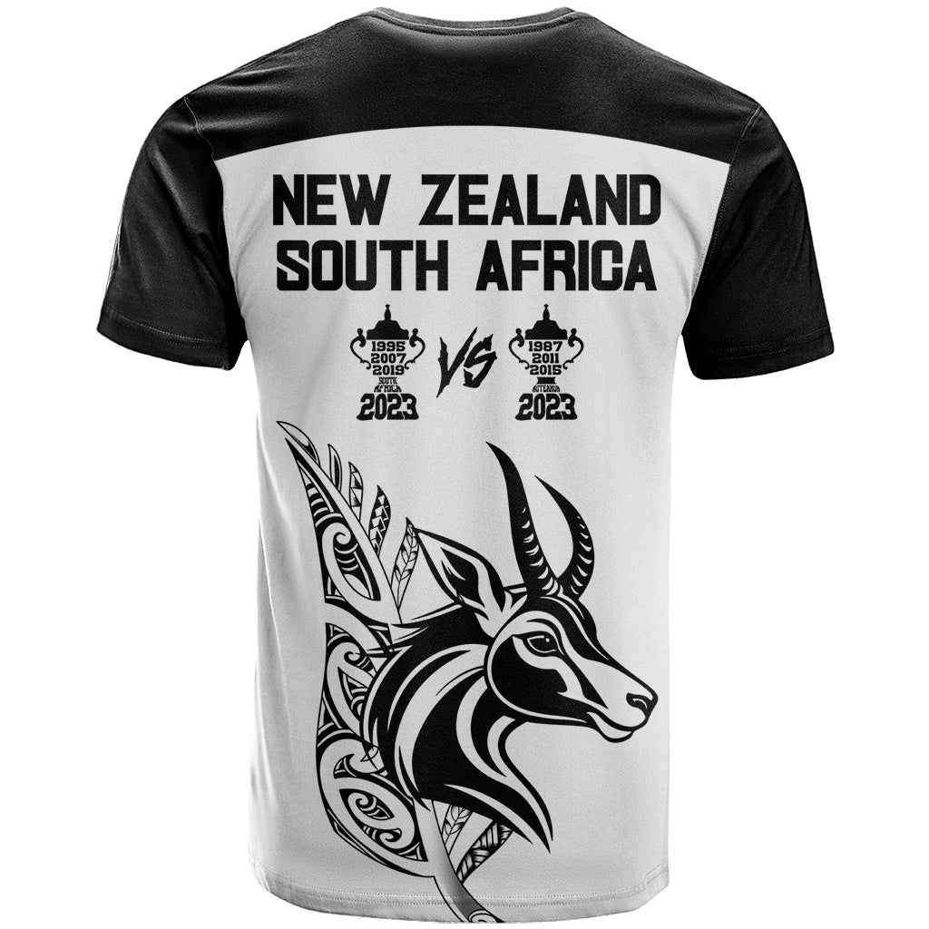 South Africa and New Zealand T Shirt Champion History Go Final 2023 Vintage Style LT03 - Polynesian Pride