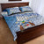 New Zealand Auckland Quilt Bed Set Auckland's Flag and Coat of Arms - Koru Art Maori Pattern