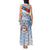 New Zealand Auckland Tank Maxi Dress Auckland's Flag and Coat of Arms - Koru Art Maori Pattern