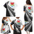 New Zealand Auckland Family Matching Puletasi and Hawaiian Shirt Auckland's Emblem and Silver Ferns - Maori Art Tattoo