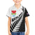 New Zealand Auckland Family Matching Puletasi and Hawaiian Shirt Auckland's Emblem and Silver Ferns - Maori Art Tattoo